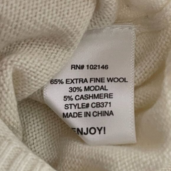 MICHAEL STARS Crewneck Sweater Cashmere Blend Long Sleeve Size 1 - Picture 12 of 13